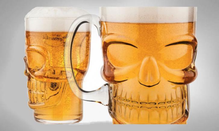 Brain Freeze schedel bierglas